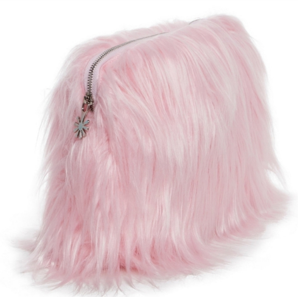 Pink Fuzzy Clutch - Picture 2 of 8